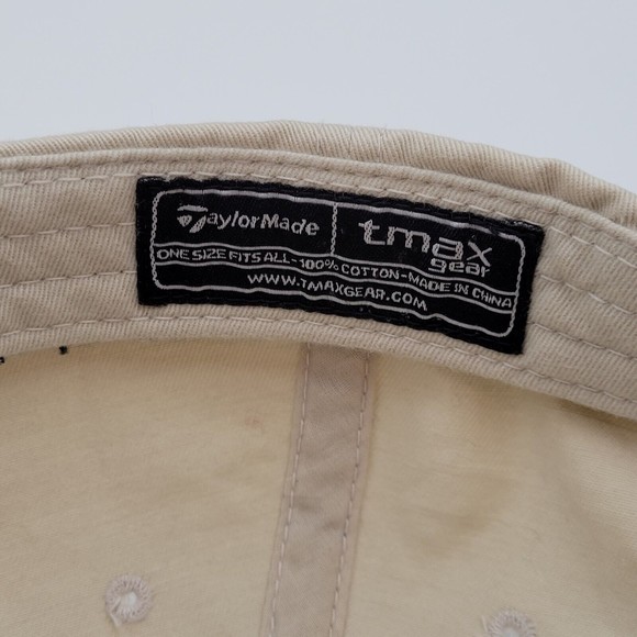 TaylorMade Tmax Gear Ashbury Open 2007 Beige Strapback Golf Hat Cap Distressed - Picture 9 of 11